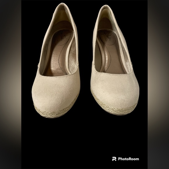 Life Stride Canvas Espadrille Wedge Heels - Picture 3 of 6